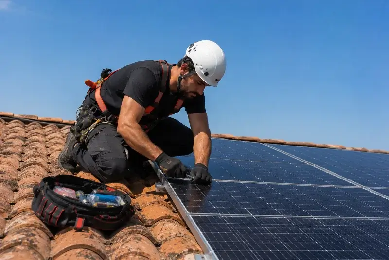 Maintenance et monitoring de panneaux solaires à Coulaures